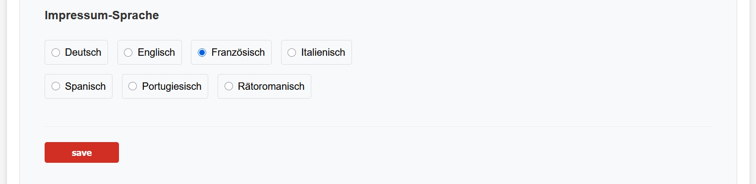 Screenshot Lingua imprint